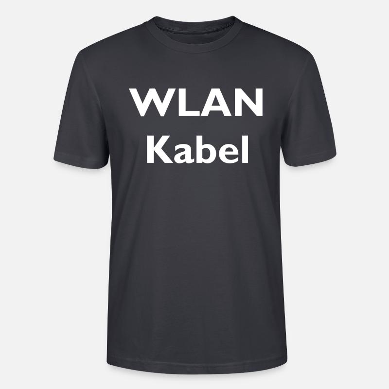 WLAN Kabel - Stanley/Stella Unisex Bio-T-Shirt CRAFTER - Dunkles Graublau