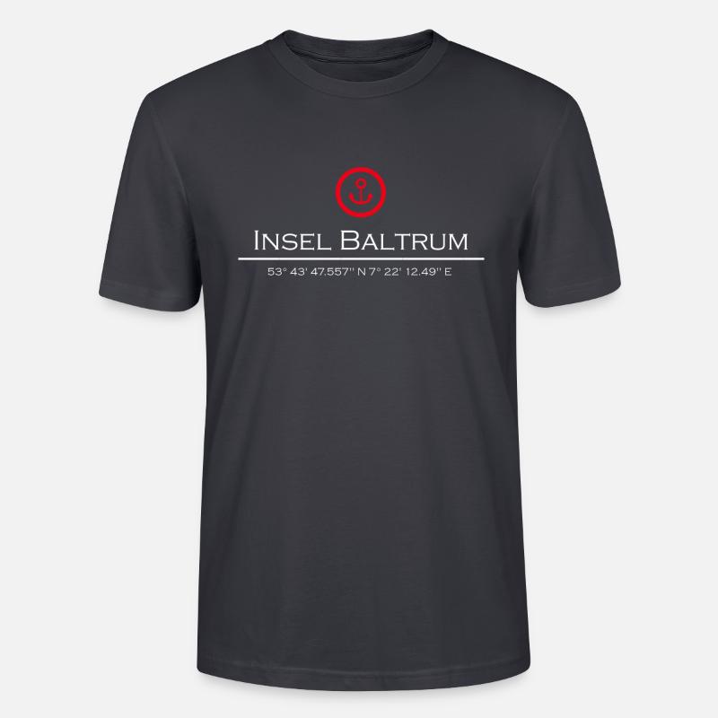 Baltrum - Stanley/Stella Unisex Bio-T-Shirt CRAFTER - Dunkles Graublau