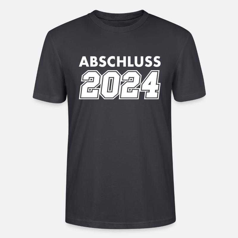Abschluss 2024 Schule Studium - Stanley/Stella Unisex Bio-T-Shirt CRAFTER - Dunkles Graublau