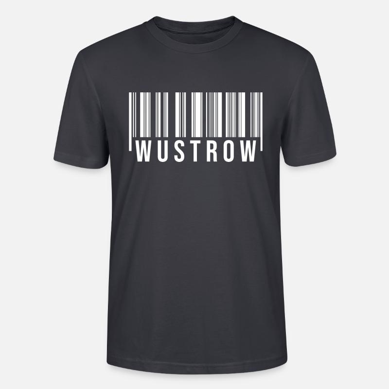 Wustrow Strichcode - Stanley/Stella Unisex Bio-T-Shirt CRAFTER - Dunkles Graublau
