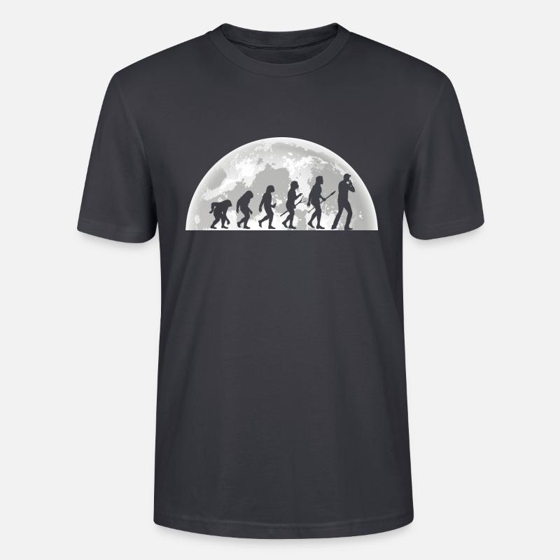 Harmonica Evolution Harmonica - Stanley/Stella CRAFTER Unisex Organic T-Shirt - India Ink Grey