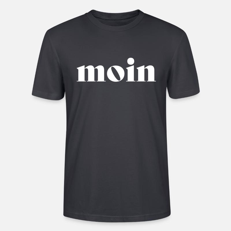Moin Bely white - Stanley/Stella Unisex Bio-T-Shirt CRAFTER - Dunkles Graublau