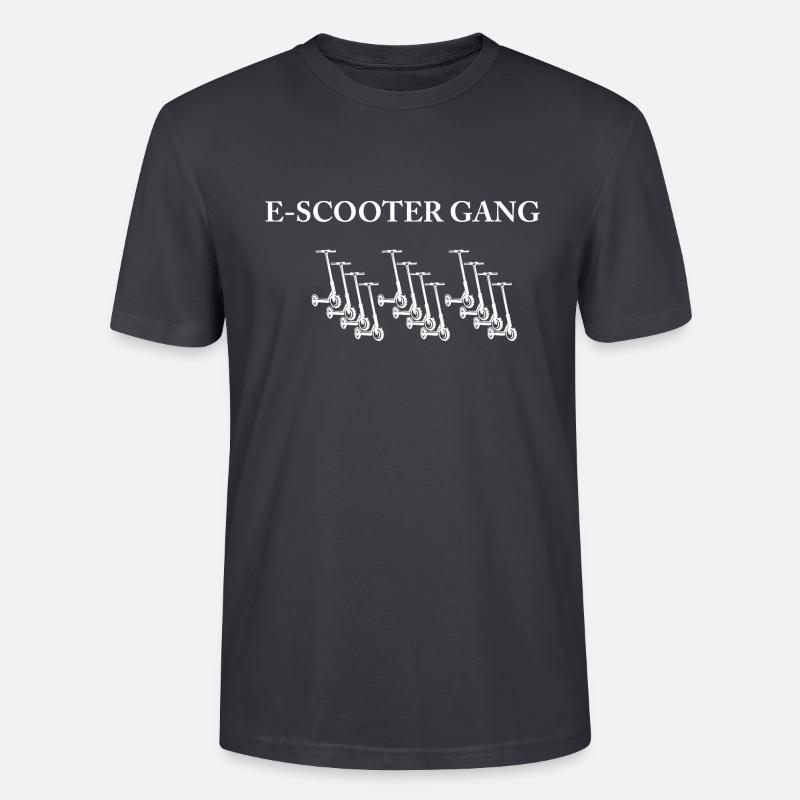 E-Scooter E-Roller Scooter - Stanley/Stella Unisex Bio-T-Shirt CRAFTER - Dunkles Graublau