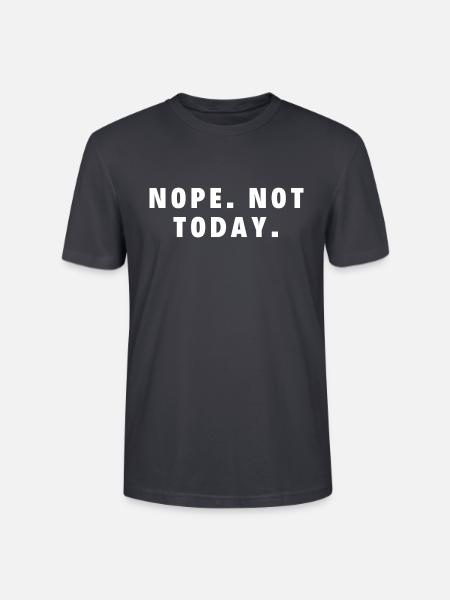 Nein, heute nicht - Stanley/Stella Unisex Bio-T-Shirt CRAFTER - Dunkles Graublau