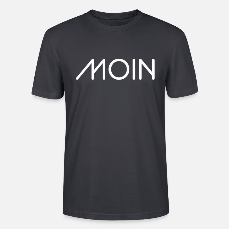 Moin Alpha white - Stanley/Stella Unisex Bio-T-Shirt CRAFTER - Dunkles Graublau