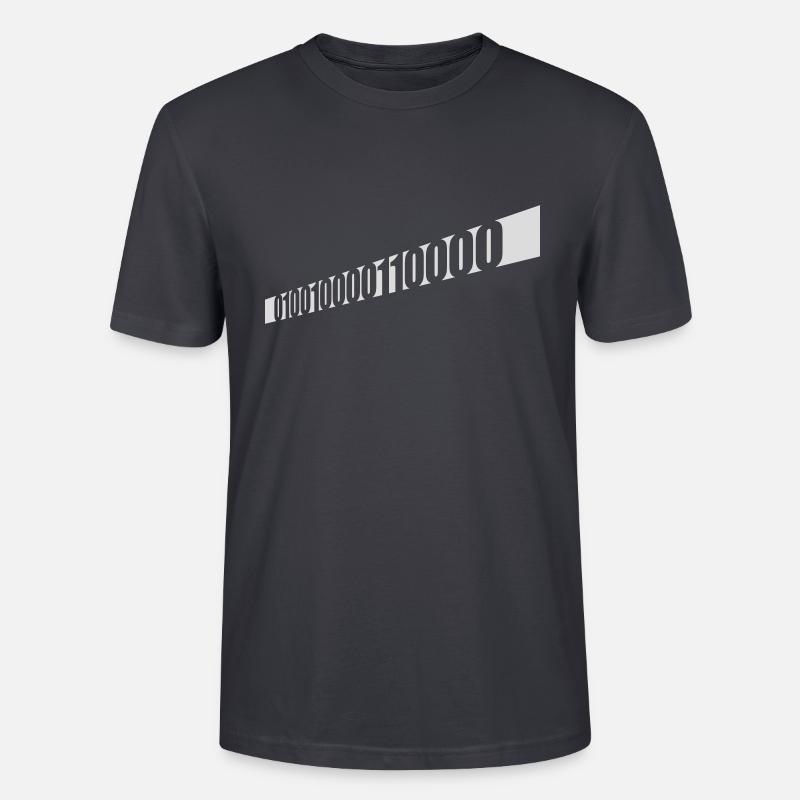 Binär Code Programm Sprache - Stanley/Stella Unisex Bio-T-Shirt CRAFTER - Dunkles Graublau