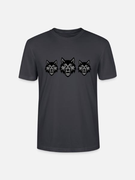Wolf Head Group Pack - Stanley/Stella CRAFTER Unisex Organic T-Shirt - India Ink Grey