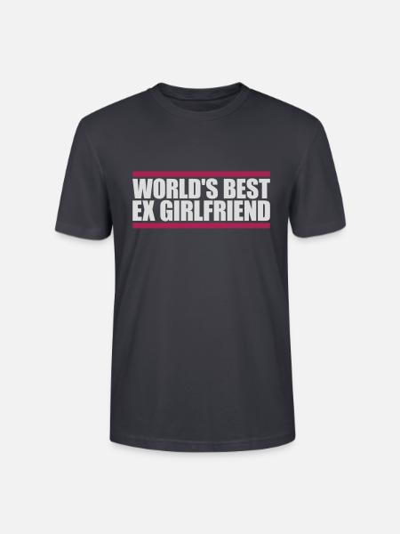 World's Best Ex Girlfriend - Stanley/Stella CRAFTER Unisex Organic T-Shirt - India Ink Grey