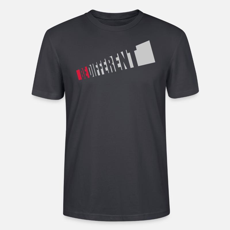 Be different Logo Design - Stanley/Stella Unisex Bio-T-Shirt CRAFTER - Dunkles Graublau