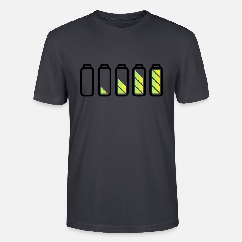 battery_loading - T-shirt bio CRAFTER Stanley Stella Unisexe - bleu gris foncé