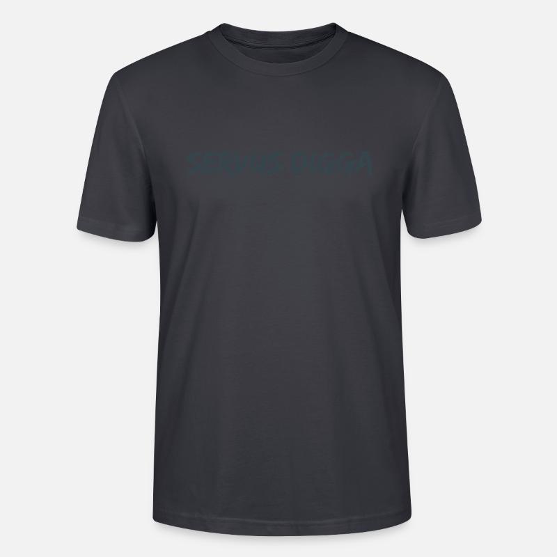 Servus Digga! - Stanley/Stella Unisex Bio-T-Shirt CRAFTER - Dunkles Graublau