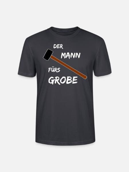 Der Mann fürs Grobe - Stanley/Stella Unisex Bio-T-Shirt CRAFTER - Dunkles Graublau