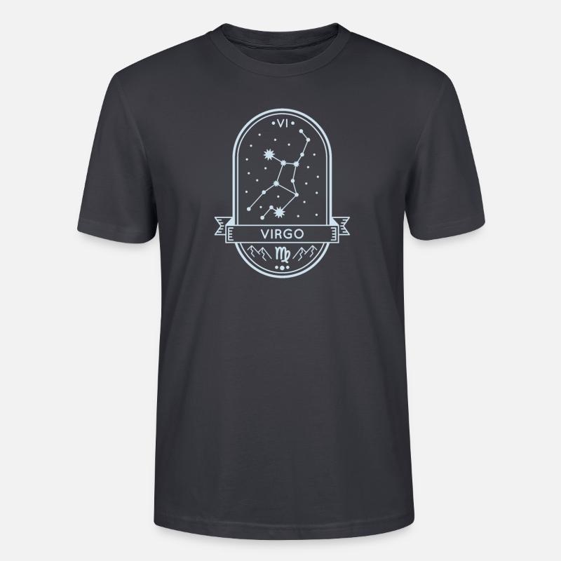 Constellation de la Vierge - T-shirt bio CRAFTER Stanley Stella Unisexe - bleu gris foncé