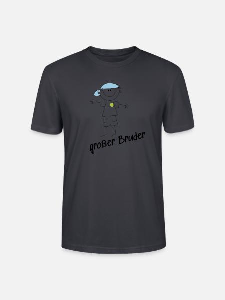 Großer Bruder - Stanley/Stella Unisex Bio-T-Shirt CRAFTER - Dunkles Graublau