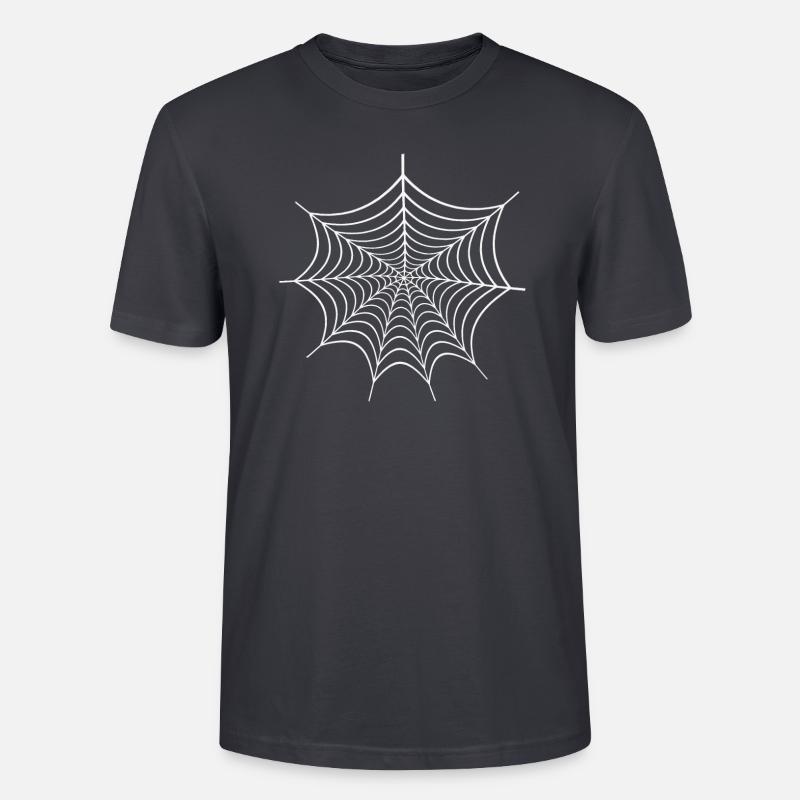 Spider Web - Comic-Geschenk Spiderman Spinnennetz - Stanley/Stella Unisex Bio-T-Shirt CRAFTER - Dunkles Graublau