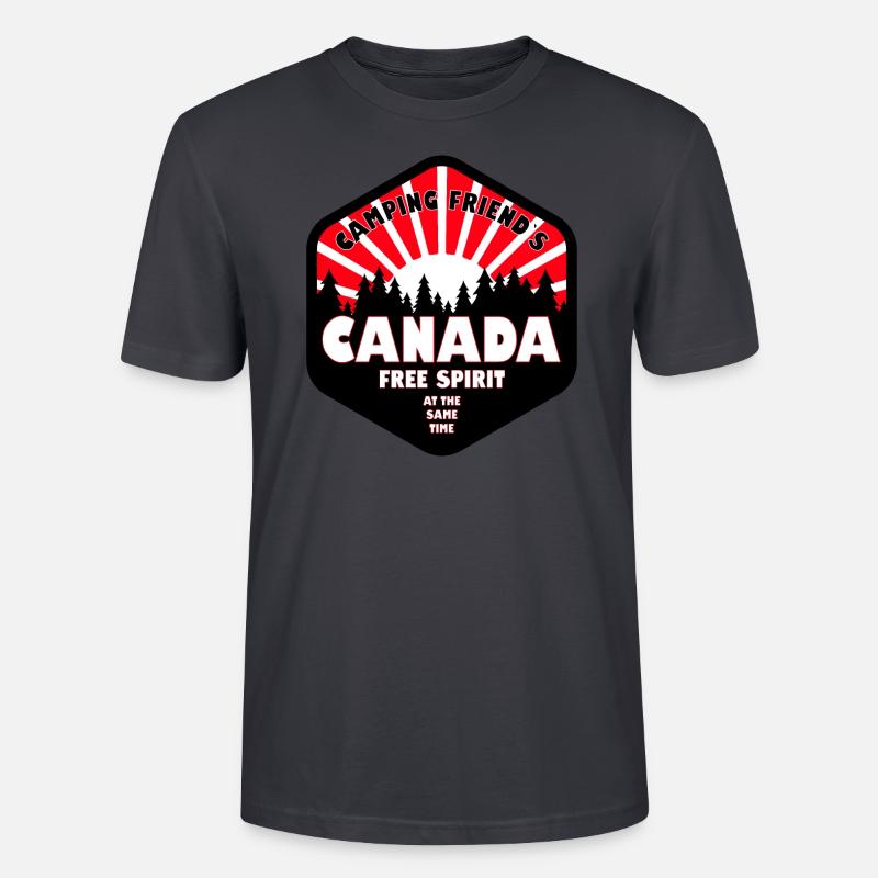Conception de Camping Canada - T-shirt bio CRAFTER Stanley Stella Unisexe - bleu gris foncé