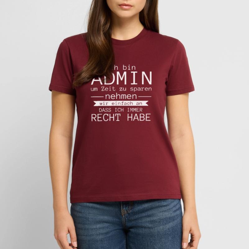 Ich bin admin Geschenk Code Programmierer Zocker Stanley/Stella Unisex Bio-T-Shirt CRAFTER