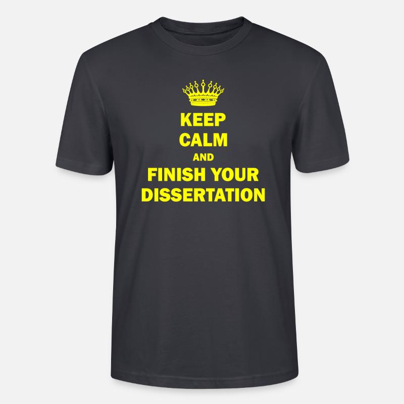 Dissertation Phd Student Geschenk - Stanley/Stella Unisex Bio-T-Shirt CRAFTER - Dunkles Graublau