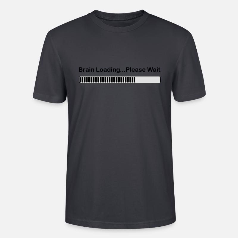 brainloading - Stanley/Stella Unisex Bio-T-Shirt CRAFTER - Dunkles Graublau