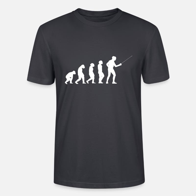 Fechter Evolution Fechten - Stanley/Stella Unisex Bio-T-Shirt CRAFTER - Dunkles Graublau
