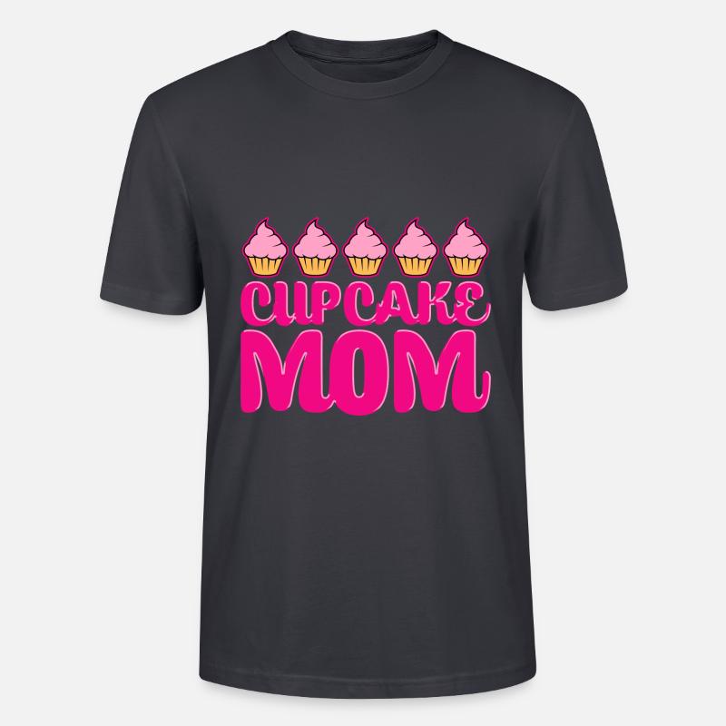 Cupcake Mutter Backen - Stanley/Stella Unisex Bio-T-Shirt CRAFTER - Dunkles Graublau