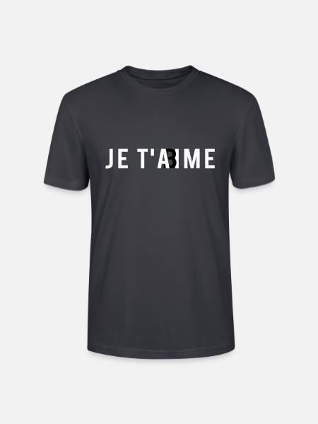 JE T'AbIME - T-shirt bio CRAFTER Stanley Stella Unisexe - bleu gris foncé