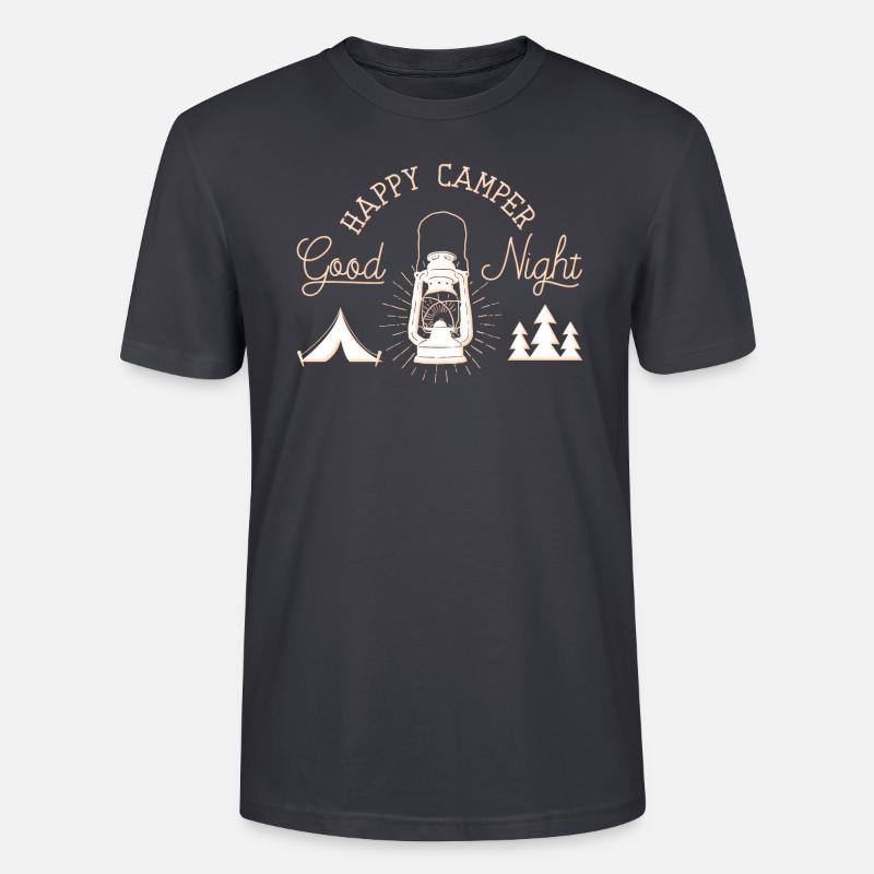 Campeur heureux - T-shirt bio CRAFTER Stanley Stella Unisexe - bleu gris foncé