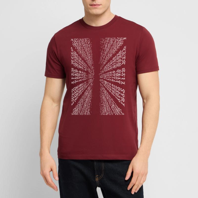 Vertical binary code Stanley/Stella CRAFTER Unisex Organic T-Shirt
