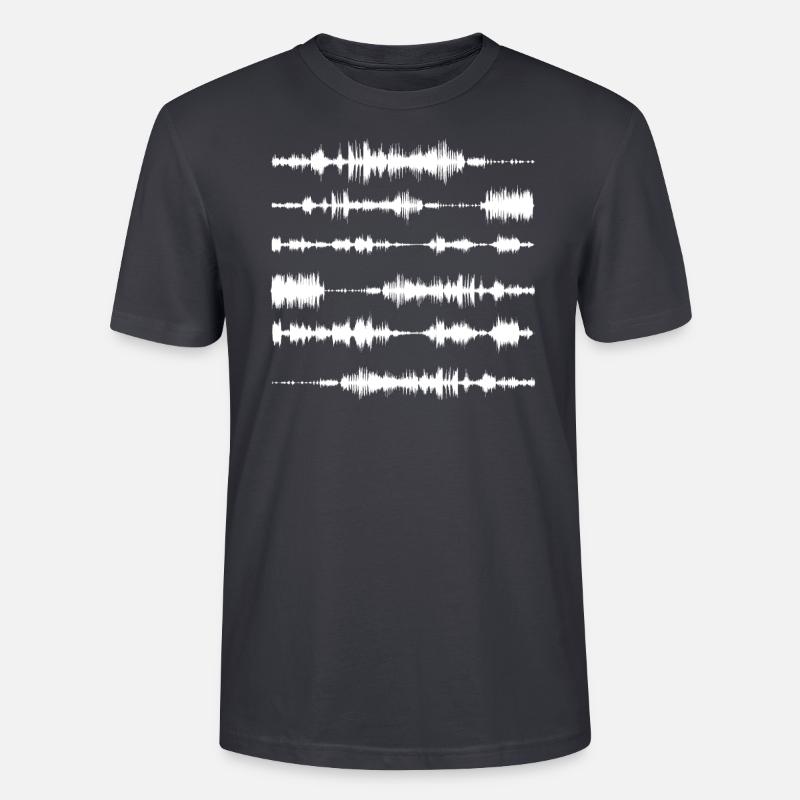 Music bitrates - Stanley/Stella CRAFTER Unisex Organic T-Shirt - India Ink Grey