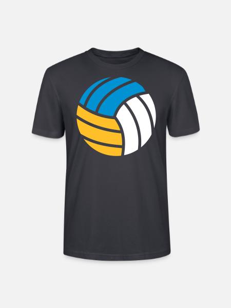 Beachvolleyball - Stanley/Stella Unisex Bio-T-Shirt CRAFTER - Dunkles Graublau