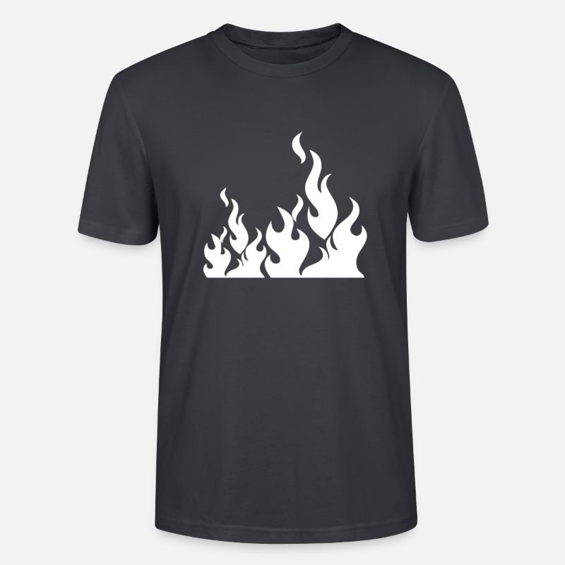 Flammen lodernd beeindruckend - Stanley/Stella Unisex Bio-T-Shirt CRAFTER - Dunkles Graublau