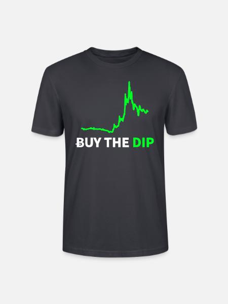 BUY THE DIP - Stanley/Stella Unisex Bio-T-Shirt CRAFTER - Dunkles Graublau