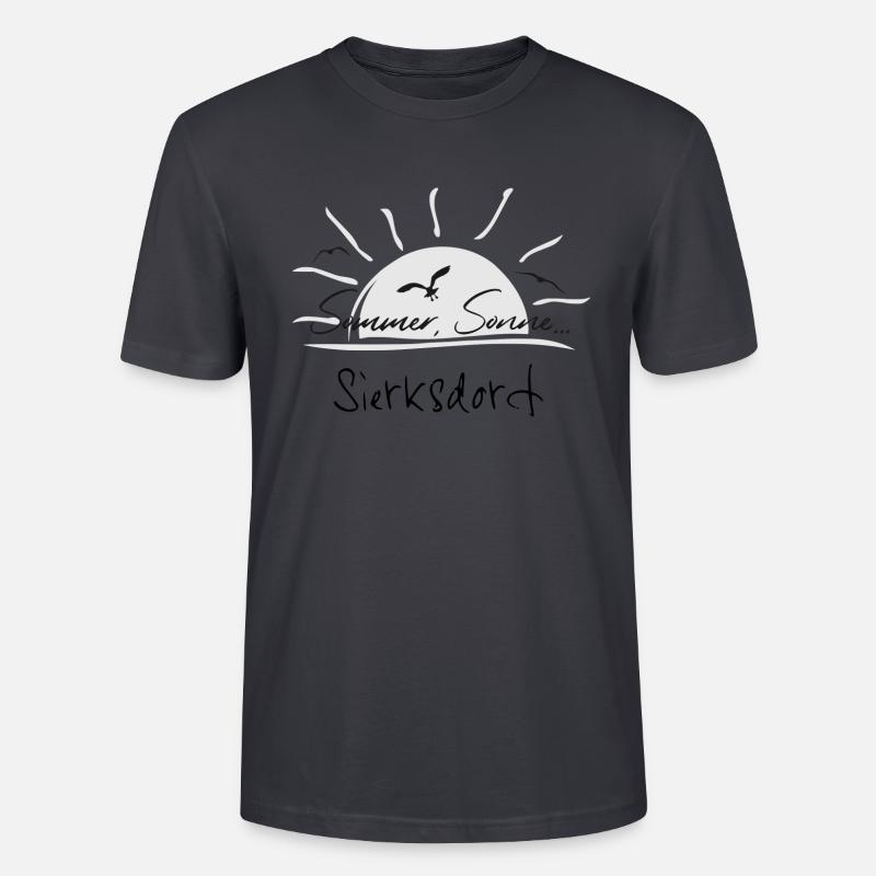 Sommer, Sonne... Sierksdorf - Stanley/Stella Unisex Bio-T-Shirt CRAFTER - Dunkles Graublau