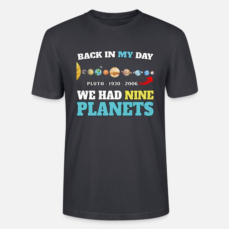 PLUTO - NEVER FORGET 1930 - 2006 - Stanley/Stella CRAFTER Unisex Organic T-Shirt - India Ink Grey
