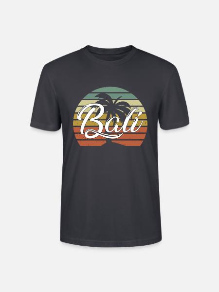 Bali - Indonesien - Stanley/Stella Unisex Bio-T-Shirt CRAFTER - Dunkles Graublau