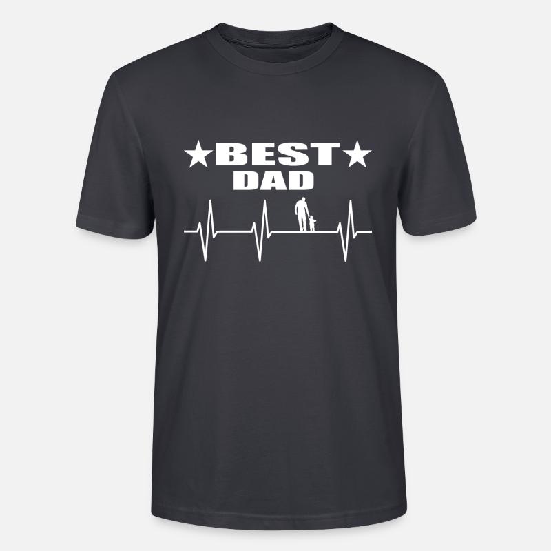 Papa - Stanley/Stella Unisex Bio-T-Shirt CRAFTER - Dunkles Graublau