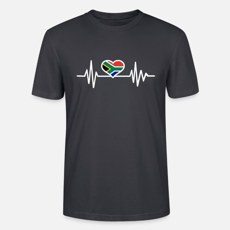 Afrique du Sud - T-shirt bio CRAFTER Stanley Stella Unisexe - bleu gris foncé