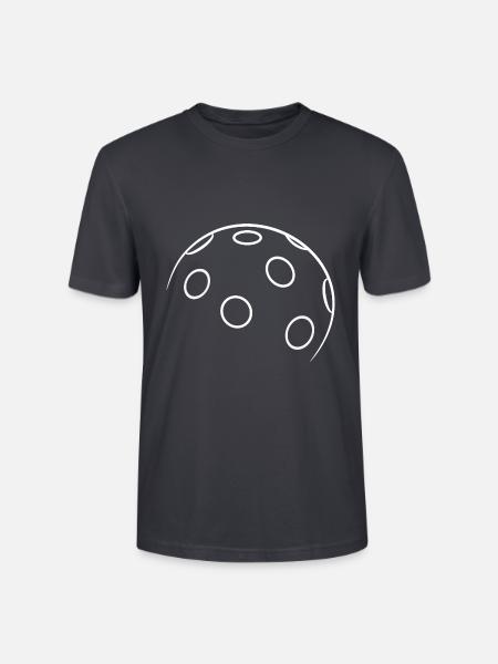 Sportarten Silhouetten Kollektion Floorball hell - Stanley/Stella Unisex Bio-T-Shirt CRAFTER - Dunkles Graublau