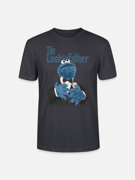 Sesamstraße The Cookiefather - Stanley/Stella Unisex Bio-T-Shirt CRAFTER - Dunkles Graublau