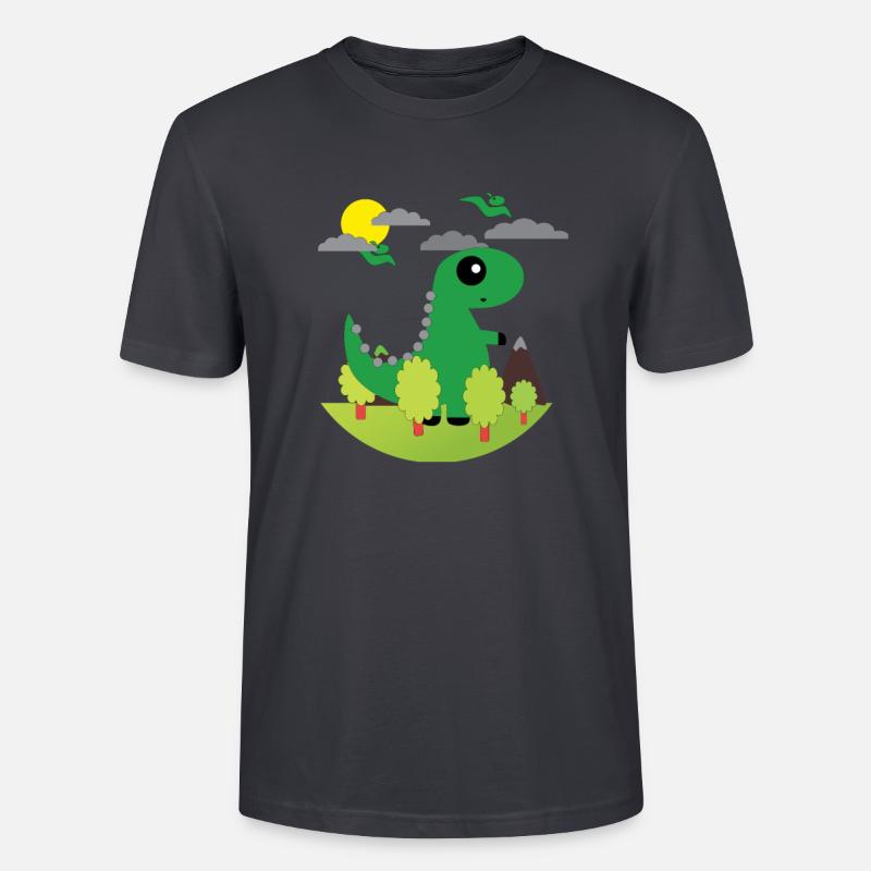 Dino - Stanley/Stella Unisex Bio-T-Shirt CRAFTER - Dunkles Graublau
