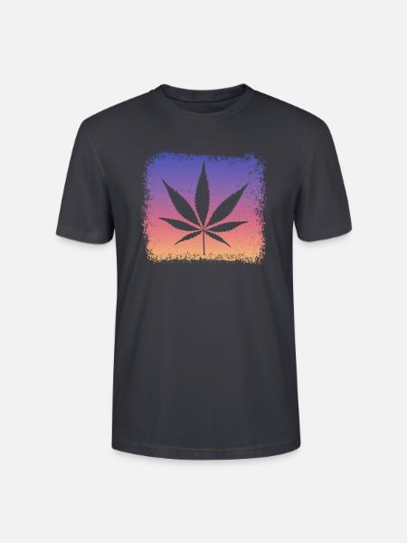 Weed, Kiffen, Kiffer, Stoner - Stanley/Stella Unisex Bio-T-Shirt CRAFTER - Dunkles Graublau