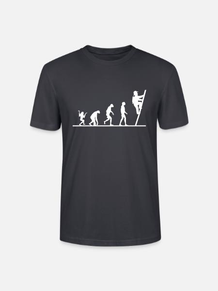 Evolution Feuerwehr Shirt - Stanley/Stella Unisex Bio-T-Shirt CRAFTER - Dunkles Graublau
