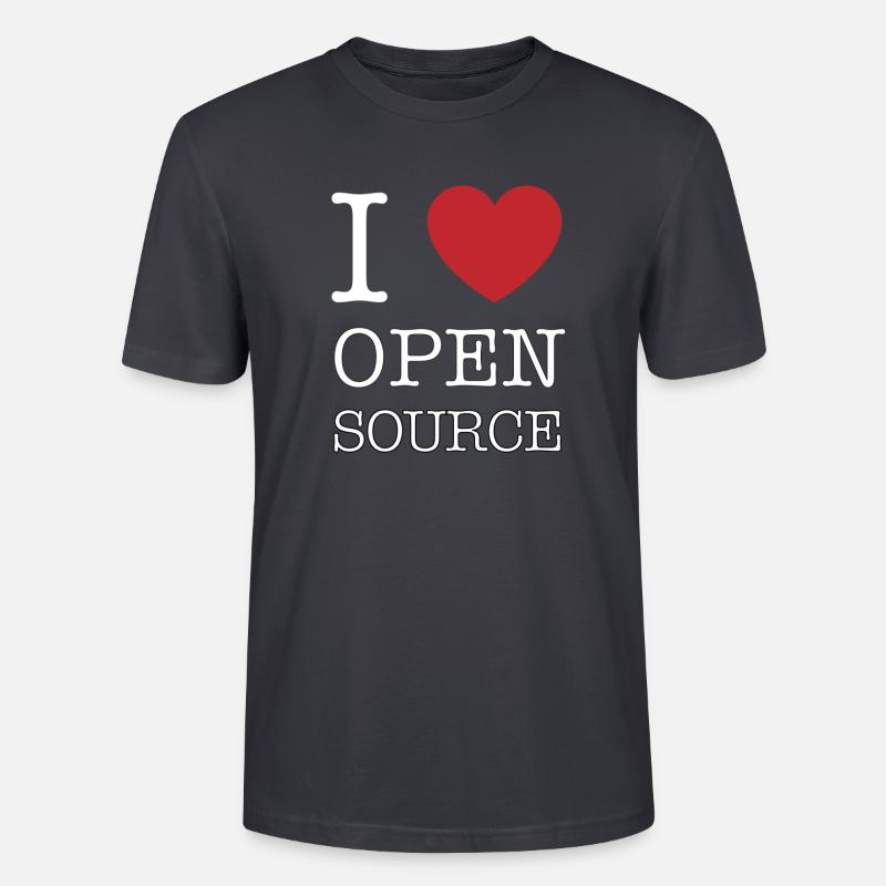 J’adore l’open source ! - T-shirt bio CRAFTER Stanley Stella Unisexe - bleu gris foncé