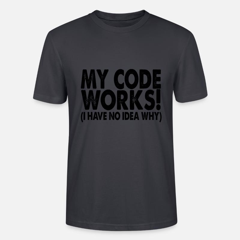 Coder - T-shirt bio CRAFTER Stanley Stella Unisexe - bleu gris foncé