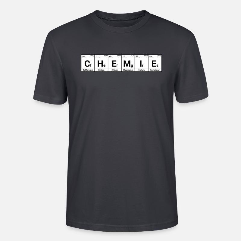 Chemie Elemente - Stanley/Stella Unisex Bio-T-Shirt CRAFTER - Dunkles Graublau