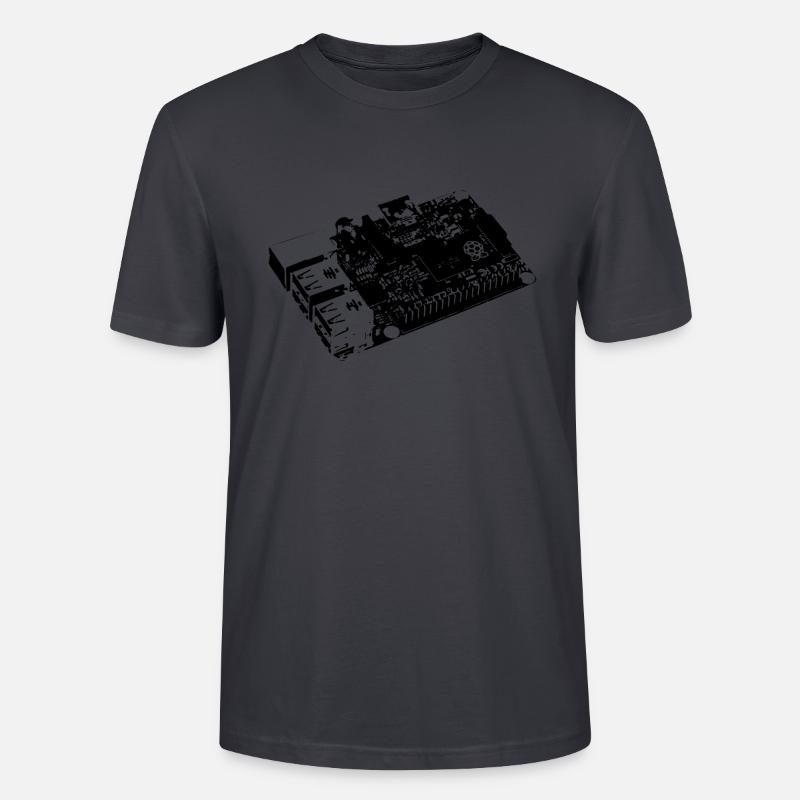DIY - Raspberry Pi - Linux - T-shirt bio CRAFTER Stanley Stella Unisexe - bleu gris foncé