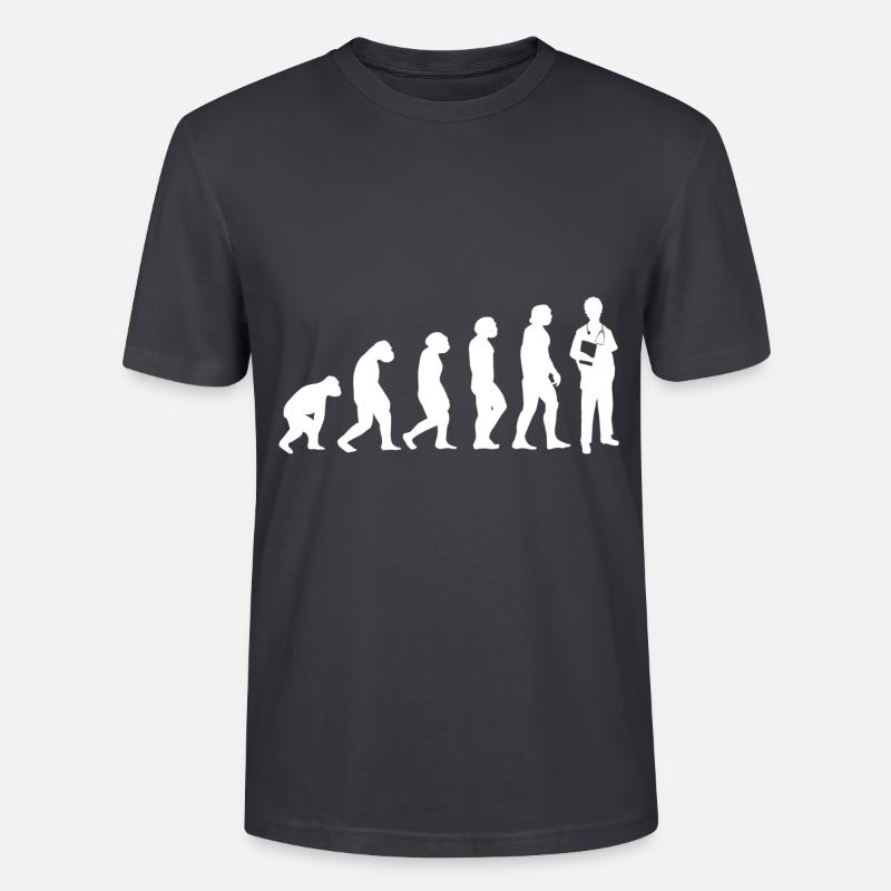 Evolution Arzt - Stanley/Stella Unisex Bio-T-Shirt CRAFTER - Dunkles Graublau