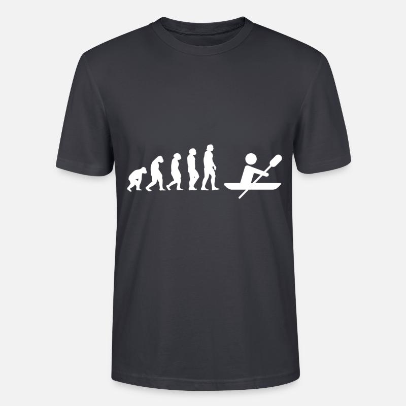 Evolution Ruderer - Stanley/Stella Unisex Bio-T-Shirt CRAFTER - Dunkles Graublau