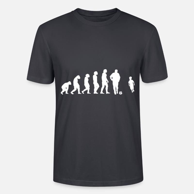 Evolution Opa - Stanley/Stella Unisex Bio-T-Shirt CRAFTER - Dunkles Graublau