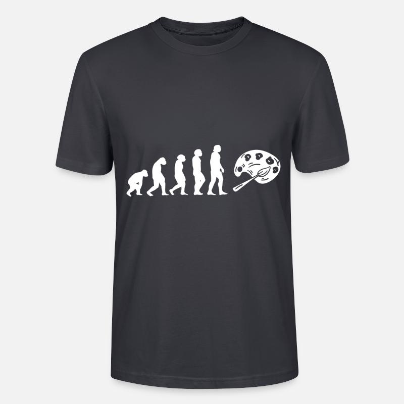 Evolution Kunstlehrer - Stanley/Stella Unisex Bio-T-Shirt CRAFTER - Dunkles Graublau